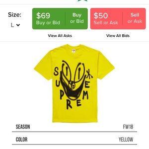 supreme smiley face tee